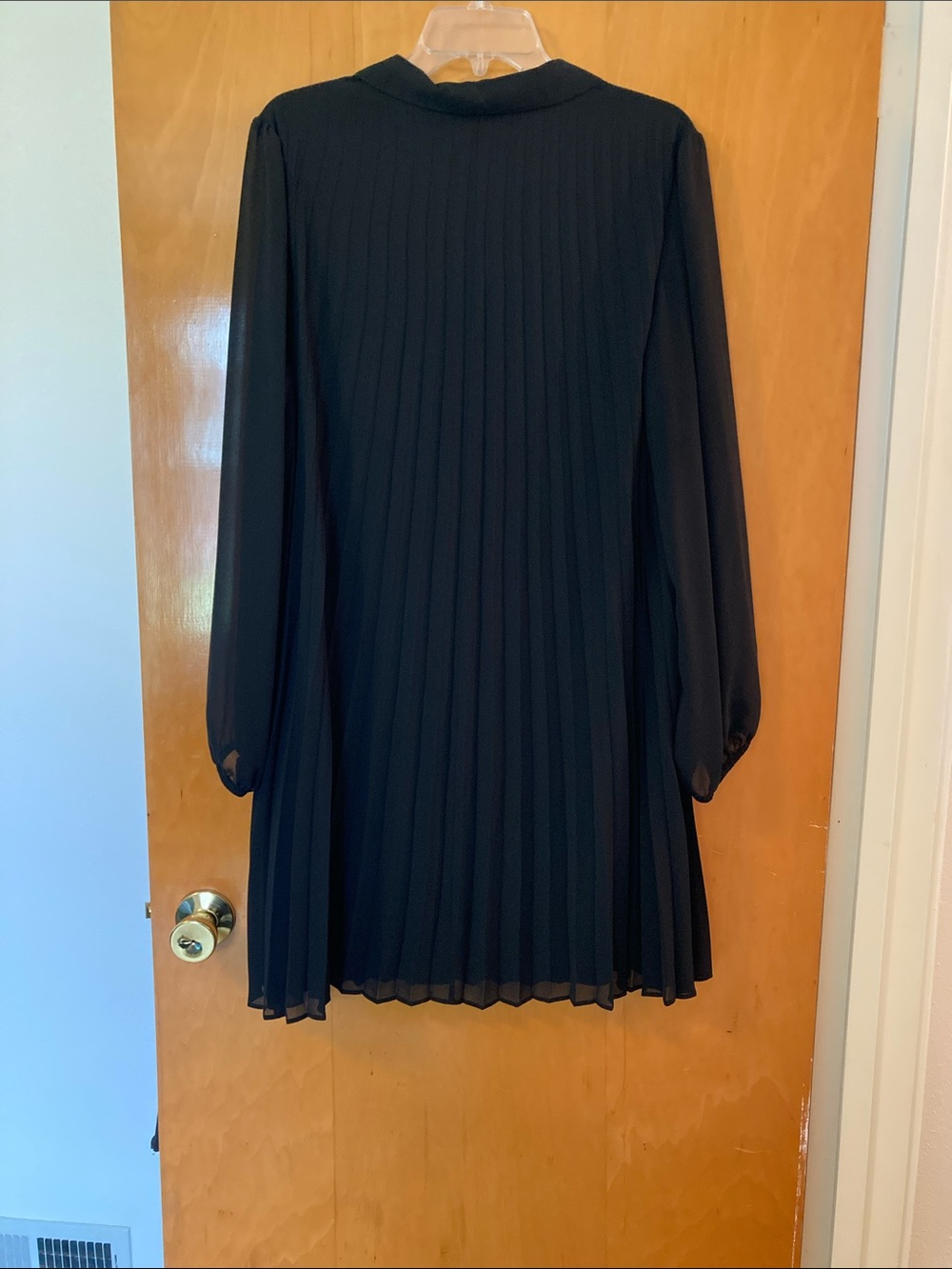 Nine West Black V-Neck Dress with Collar - Picture 7 of 7
